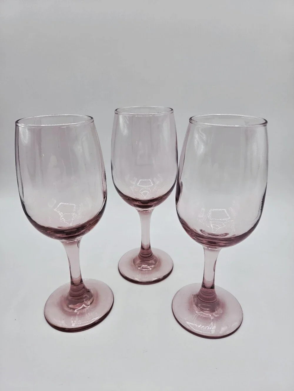 Pink Wine Glasses - Set of 3